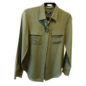 Madewell Long Sleeve Silk Buttondown